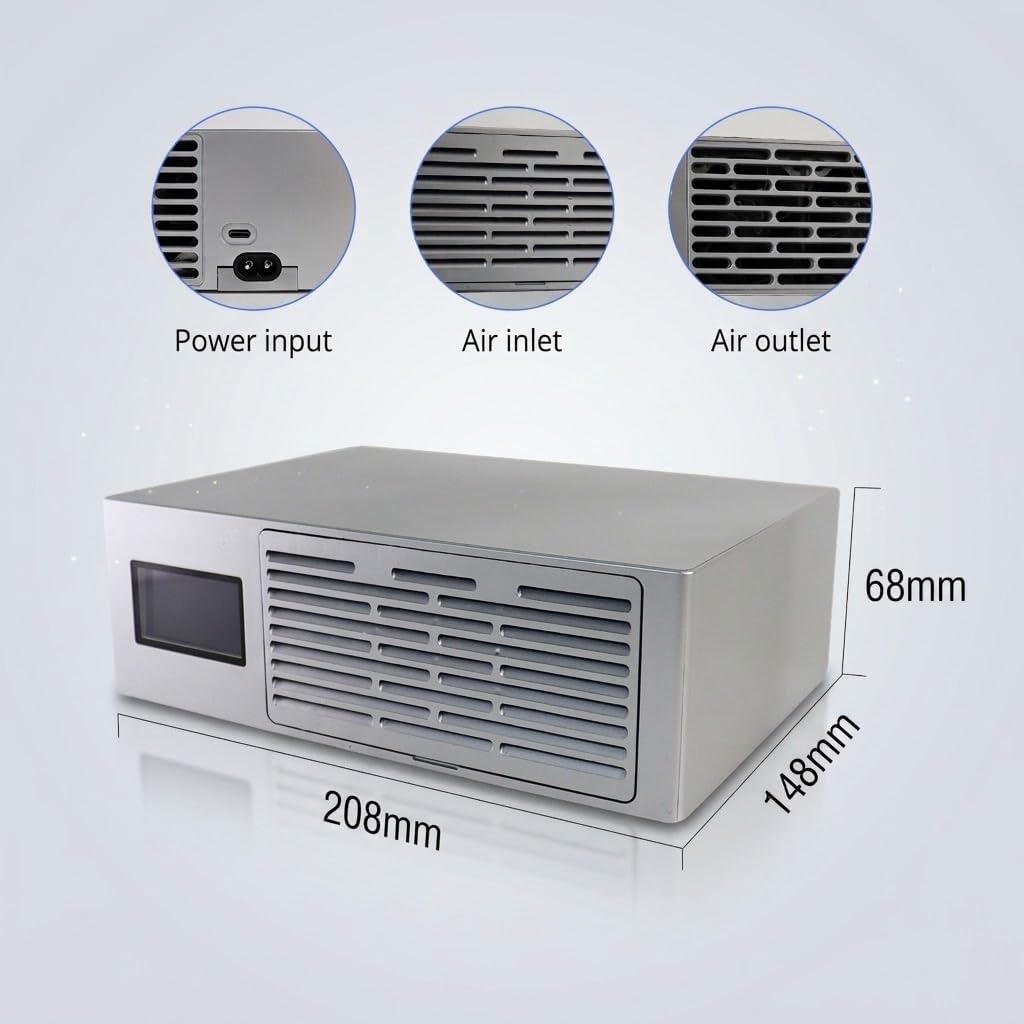 New Lucky Miner LV08 Pro 7TH/s 150W BTC Miner SHA256 Algorithm Crypto Miner Home and Office Mining, Solo/P2P Mining, Support 42+ Coins (BTC, BCH, BSV), in Stock