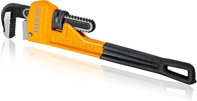 INGCO 14" Heavy Duty Pipe Wrench, Adjustable Plumbing Wrench, Drop Forged HPW0814