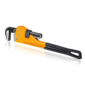 INGCO HPW0814 14-inch Heavy Duty Pipe Wrench, Adjustable Plumbing Wrench, Drop Forged HPW0814 (1 Set)