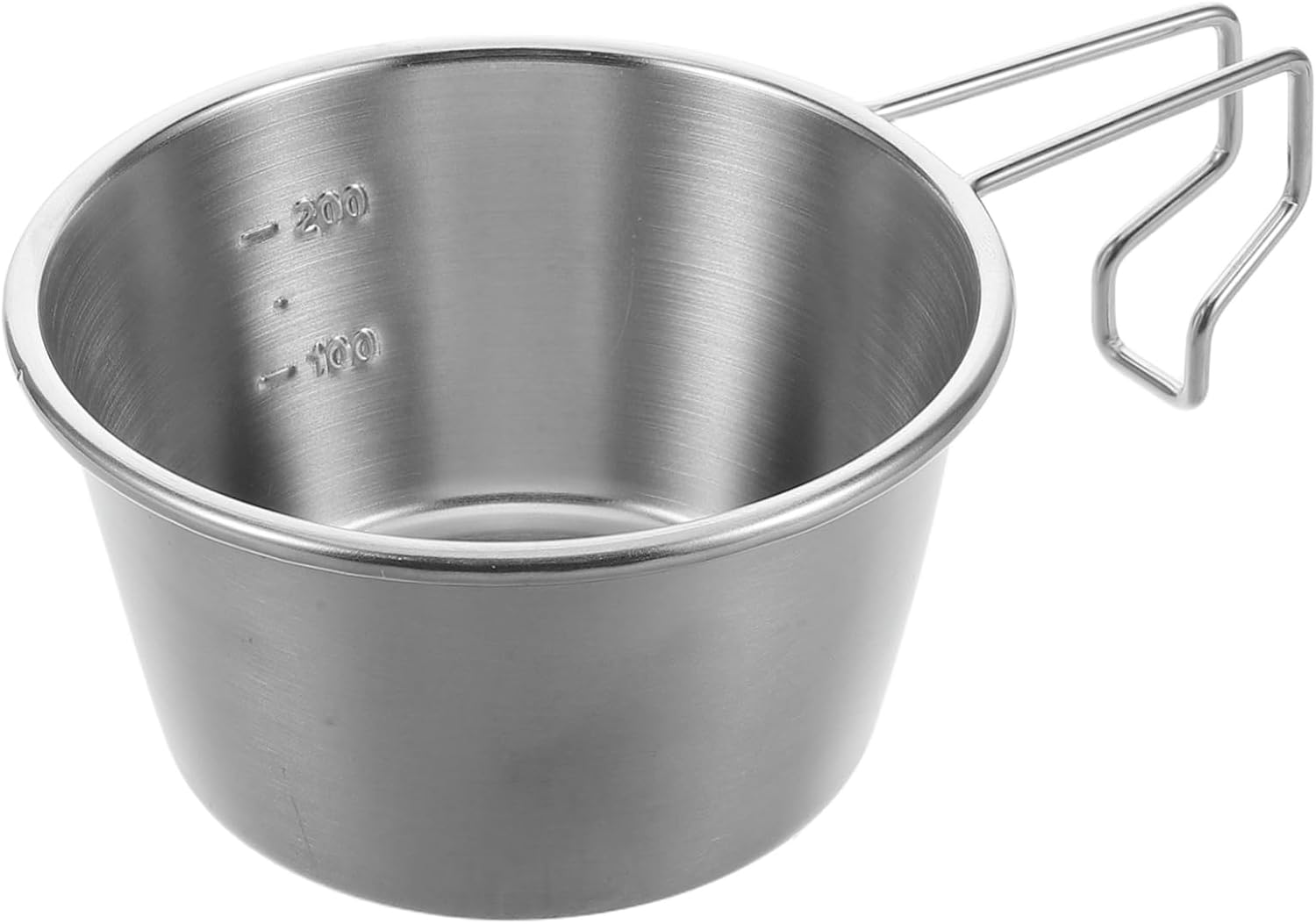 Stainless Steel Outdoor Bowl Portable Camping Cookware for Boiling Water Noodles and Soup Stackable Design for Hiking and Backpacking