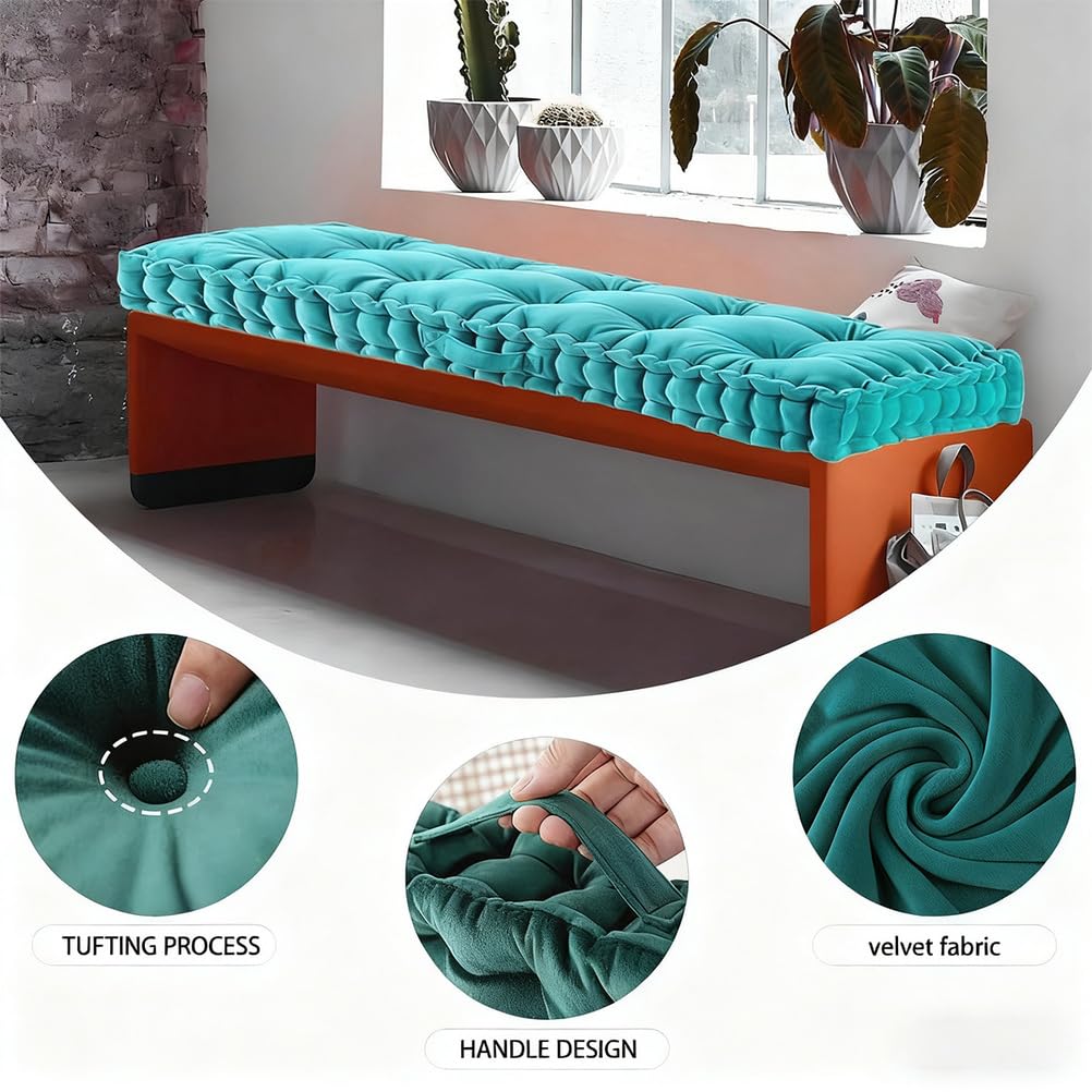 SoftBench - Cojín para asiento de jardín, 180 x 40 cm, para patio, 10 cm de grosor, disponible en tamaños de 100/120/140 cm