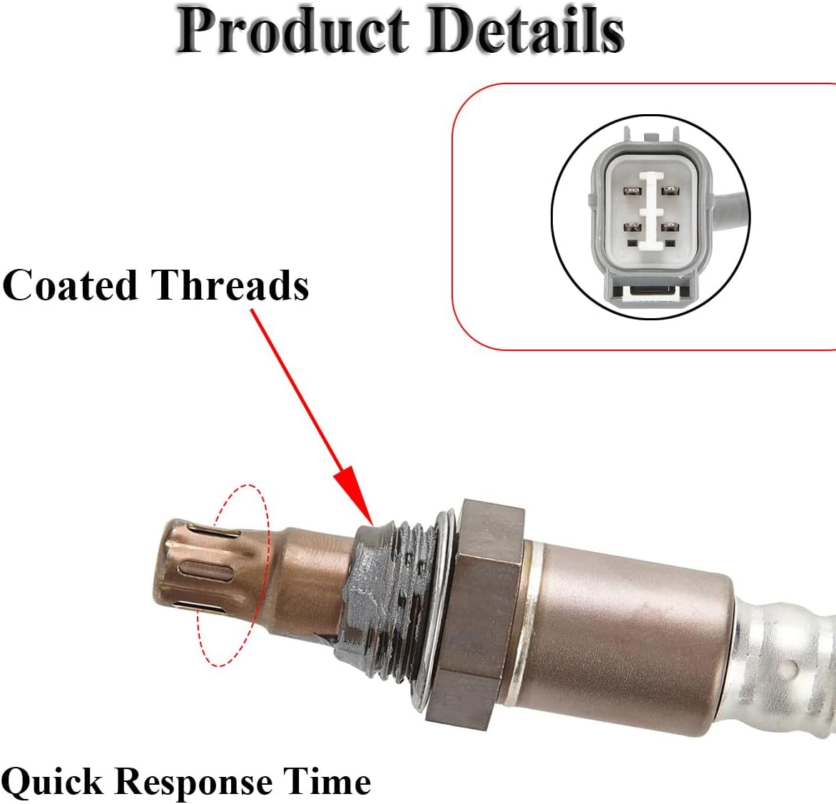 MOHANO 234-9064 234-4733 Upstream & Downstream Oxygen O2 Sensor Compatible with 2003-2011 Honda Element EX LX 2005-2006 Acura RSX 2005-2006 Honda CR-V EX LX 2.4L L4