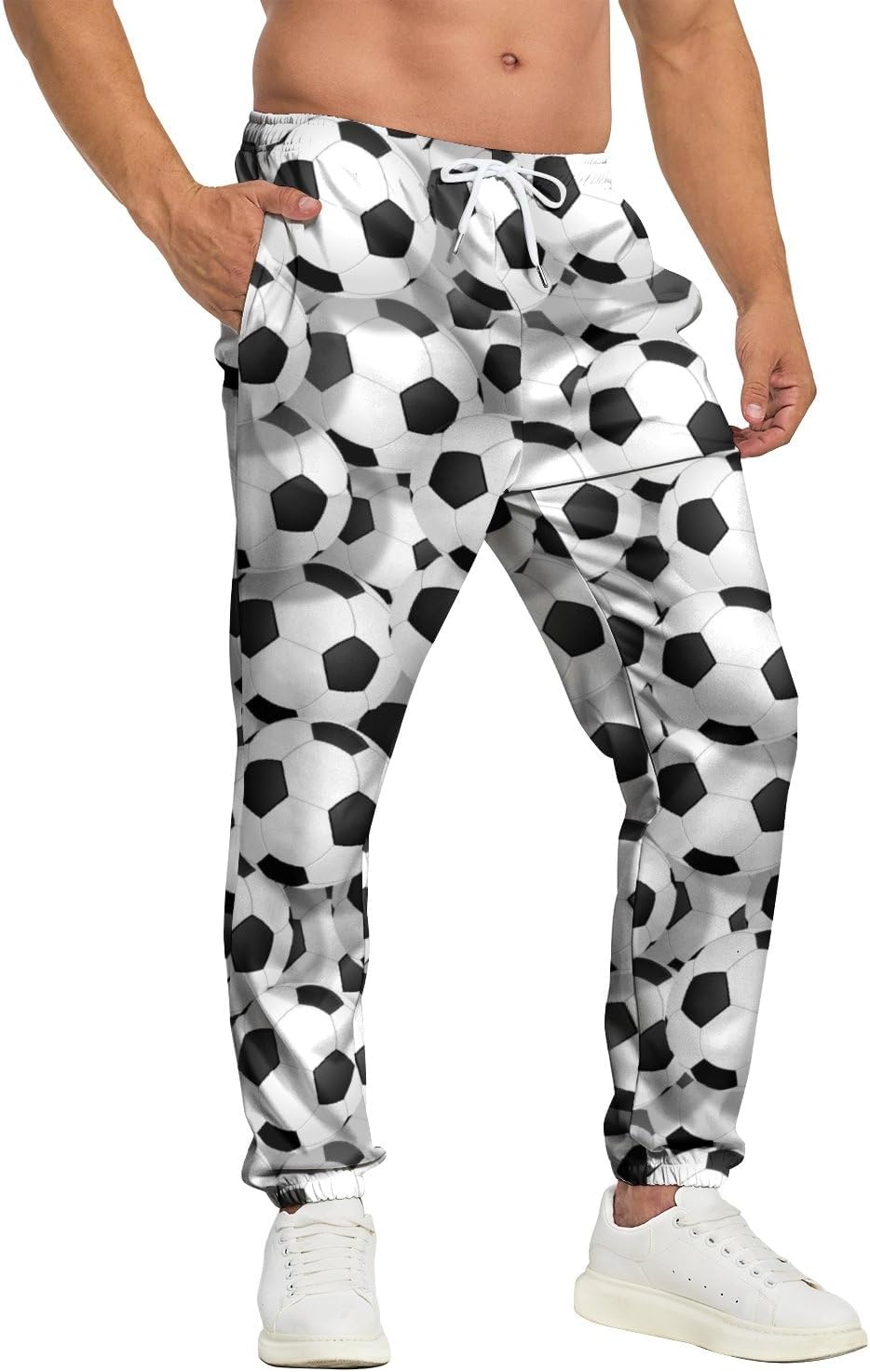 Men's Sweatpants Jogging Pants Drawstring Baggy Pants Trousers with Pocket