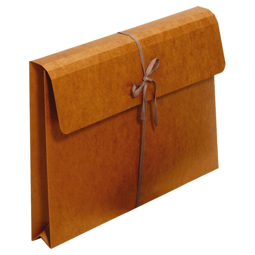 Globe Weis Globe-Weis/Pendaflex Red Rope Wallet Envelopes with Tie Closures, 2-Inch Expansion, Legal Size, Brown, Box of 48 (MM6046)