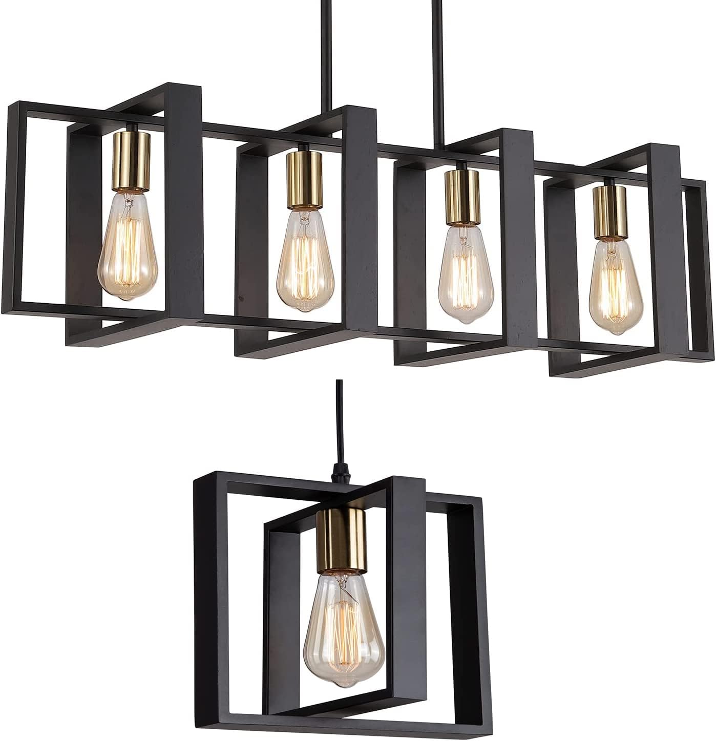 Black Island Light, Wood Pendant Light