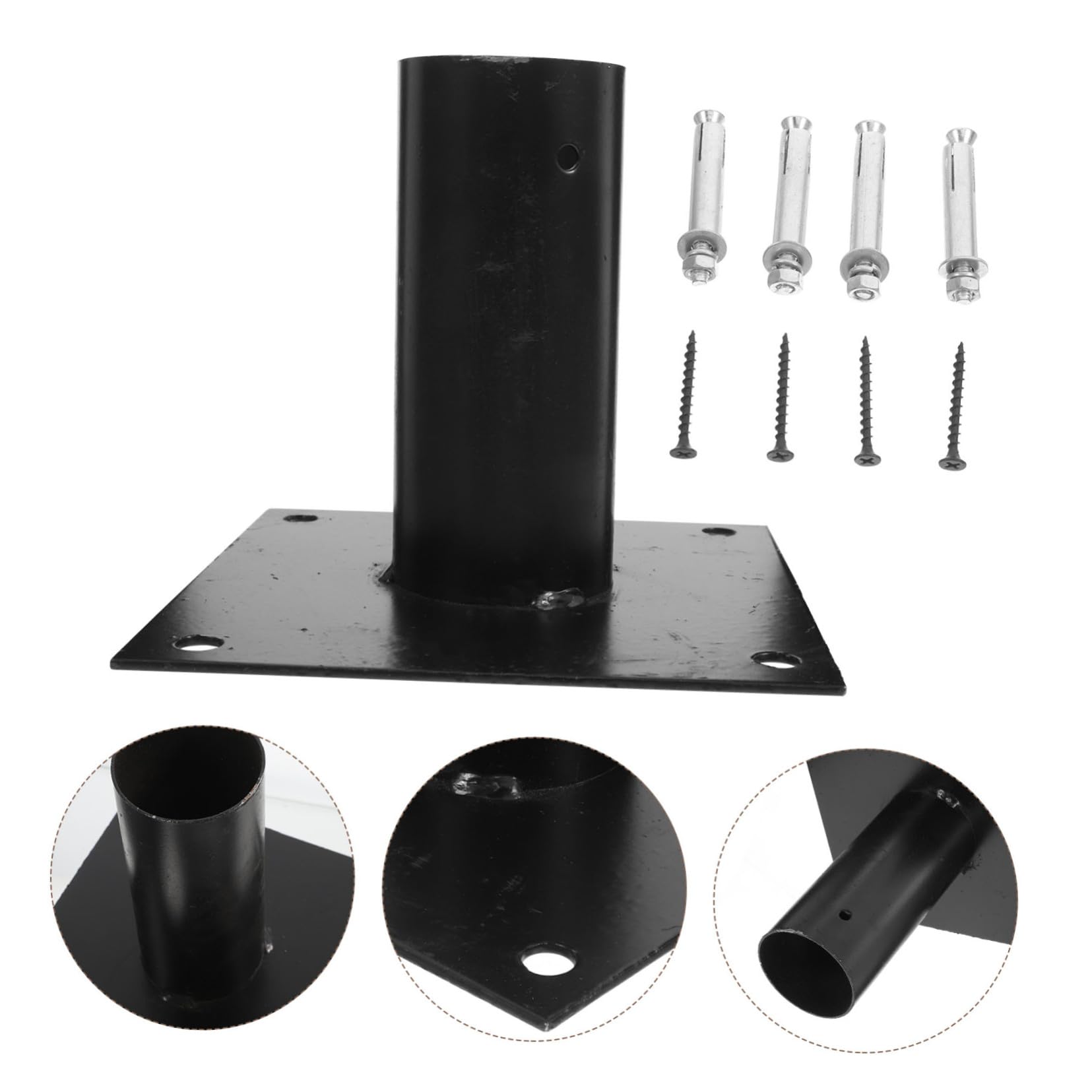 SUPVOX Support Poteau de Clôture Robuste Ancrage Fixation Facile Béton ou pour Réparation et Maintien des Poteaux de Boîte Aux Lettres