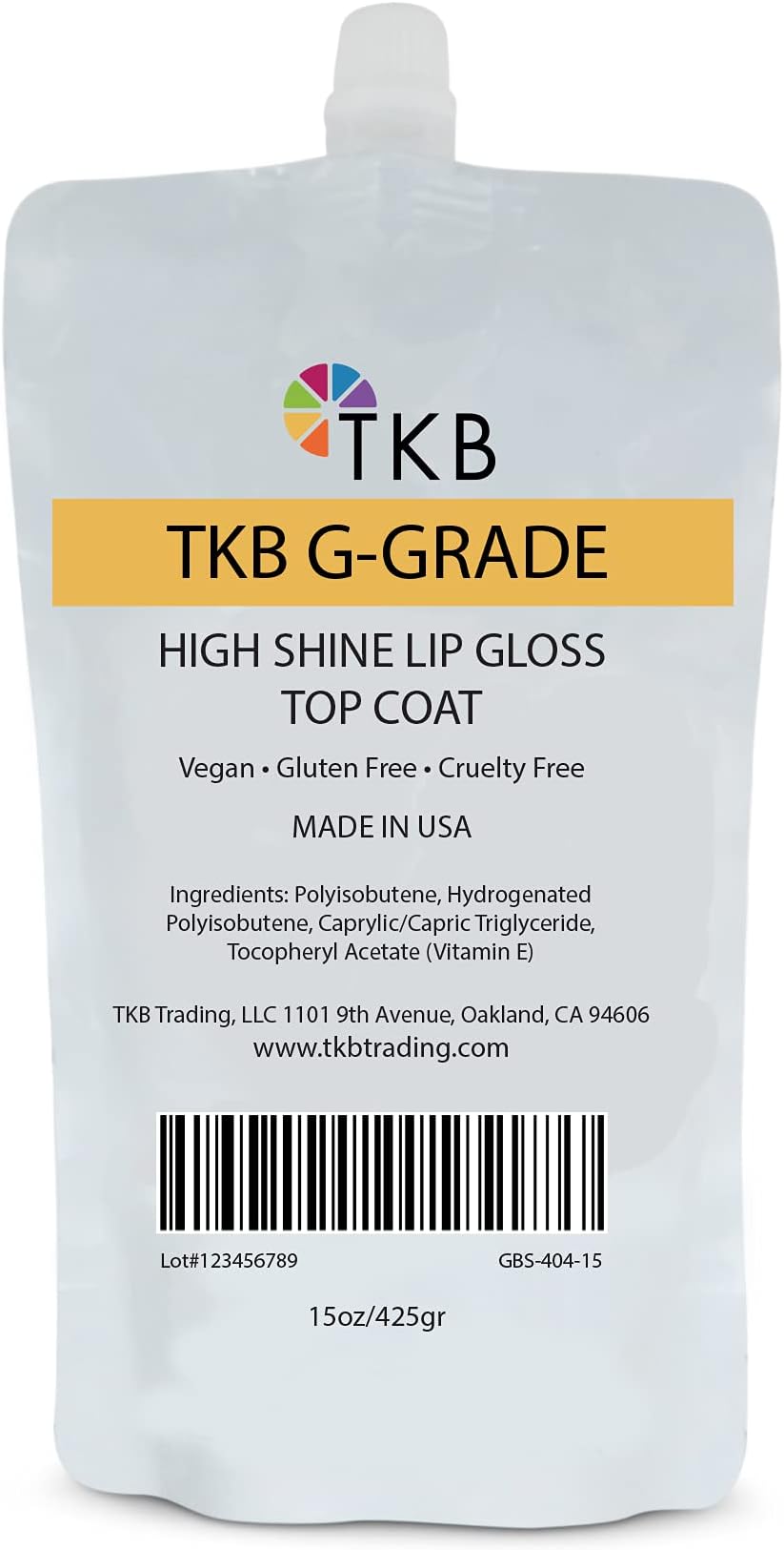 TKB High Shine Lip Gloss Top Coat (G-Grade)