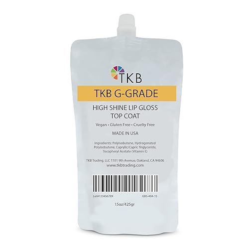 Miniatura 5 de TKB - Brillo de labios de alto brillo (grado G) Aceite de labios, alto brillo, brillo de labios transparente, listo para usar, brillo de labios