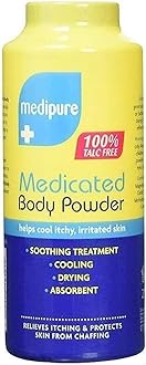 Medipure Medicated Body Powder 100% Talc Free Cooling Powder 200g Soothing Treatment Powders Pack of 1