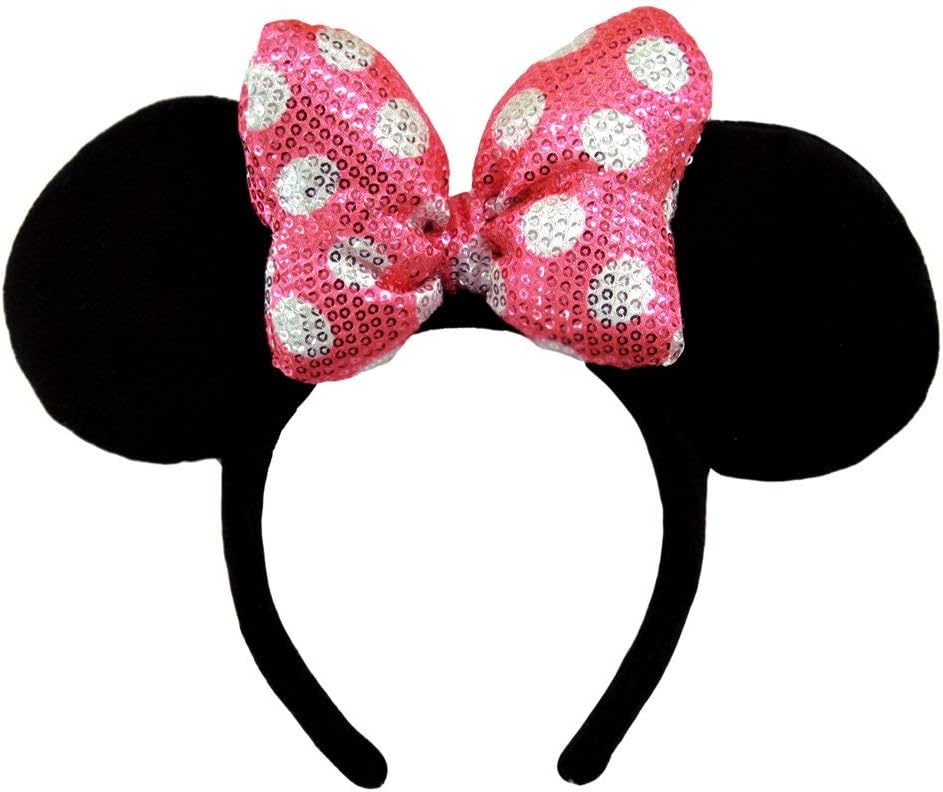 カチューシャ ミニー マウス ピンク スパンコール 年末年始大決算 リボン ディズニー 小物 ヘア なりきり リゾート限定 可愛い グッズ アクセサリー