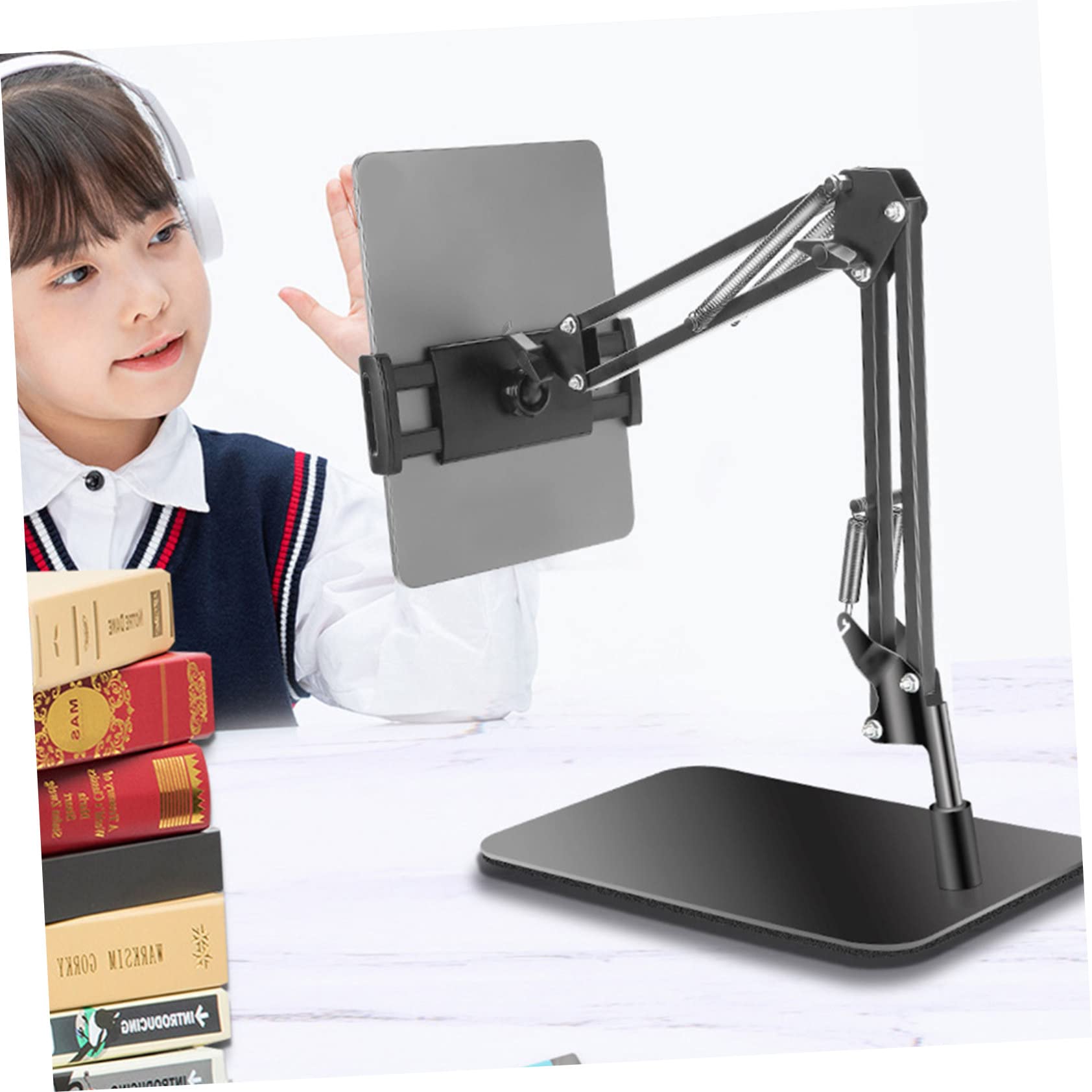 Veemoon Soporte Telescópico para Teléfono Móvil Soporte Giratorio Ajustable De Escritorio Compatible Tablets y Móviles para Cocina Oficina Coche o Estudio