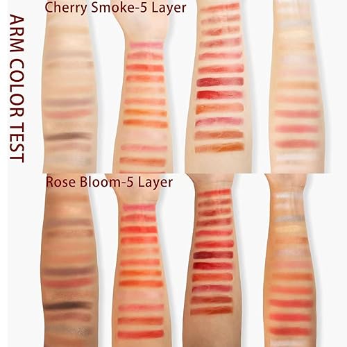 24-Color Eyeshadow Palette - 5-Layer Book-Style Makeup Palette with 67 Pro Shades, Pressed Glitter Eyeshadow Palette Makeup