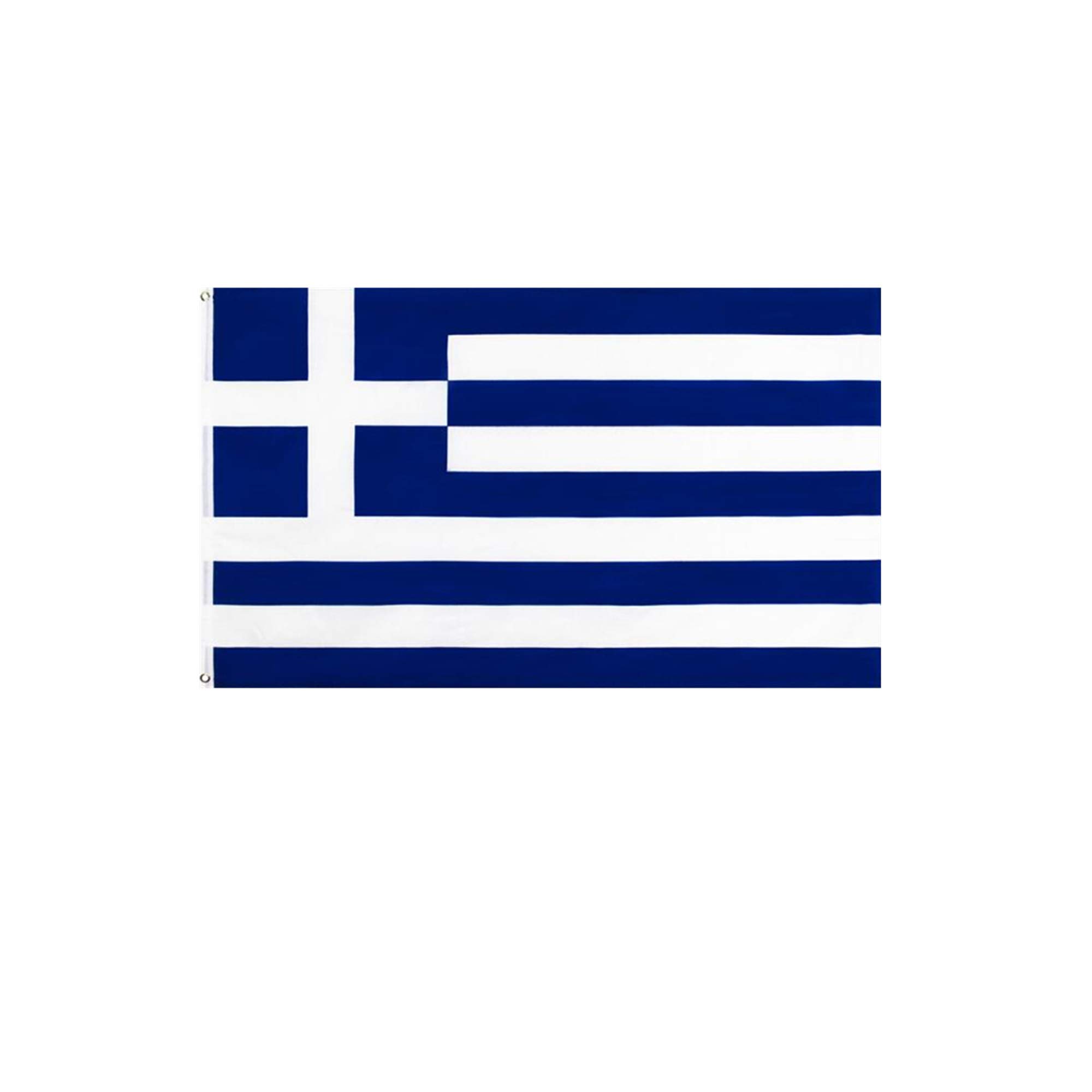 Stormflag Greece Flags 3x5ft(90cmx150cm) Polyester pongee 90g with Eyelets and Double Stitched