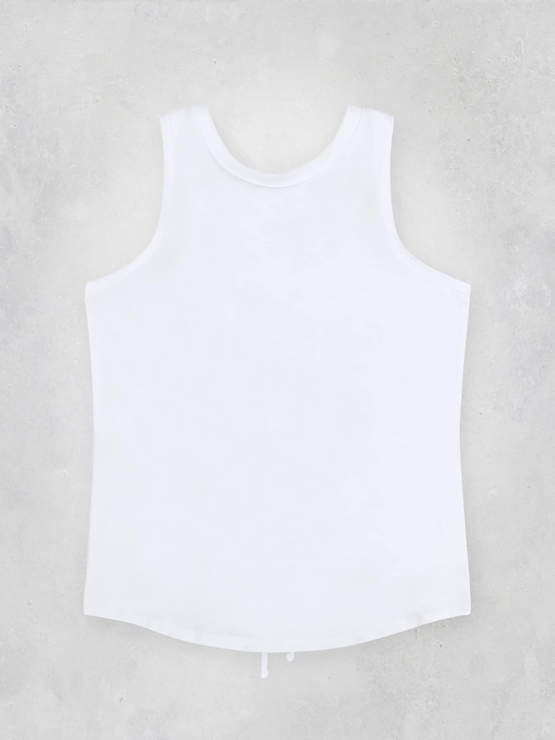 KNIT RIOT Women’s Tank Top – Ruched Drawstring Back Sleeveless Slim Fit Soft Casual Yoga Active Workout Running T Shirts