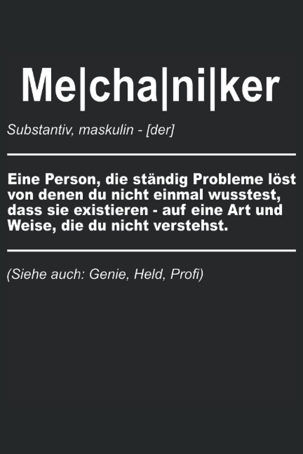Mechaniker: Notizbuch (German Edition)