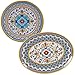 Certified International Portofino 2 piece Melamine Platter Set, Multi Colored