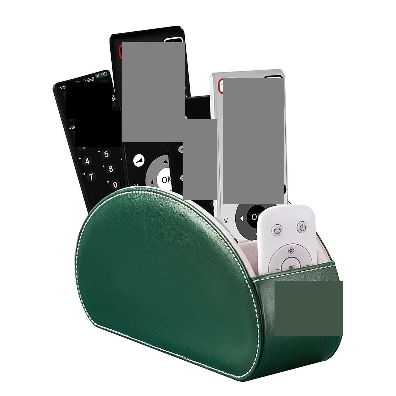 Organisateur De TéLéCommande Boîte de rangement en cuir, organisateur de télécommande, boîte de rangement de téléphone et de télévision, boîte de rangement de bureau, boîte de rangement de cosmétiques