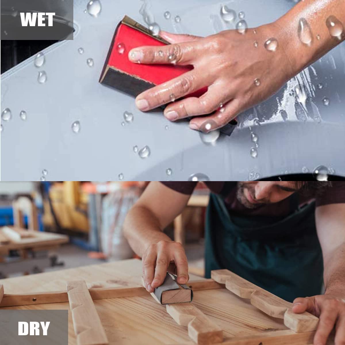 14 Sheets Sandpaper, Wet And Dry Sanding Paper, Abrasive Paper Sheet - View #2
