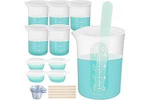Resiners Silicone Measuring Cup Tool Kits: Perfect for Epoxy Resin and Jewelry