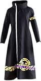 Cos Anime OP Trafalgar Law Cosplay Costume Long Coat Halloween Costume Hat