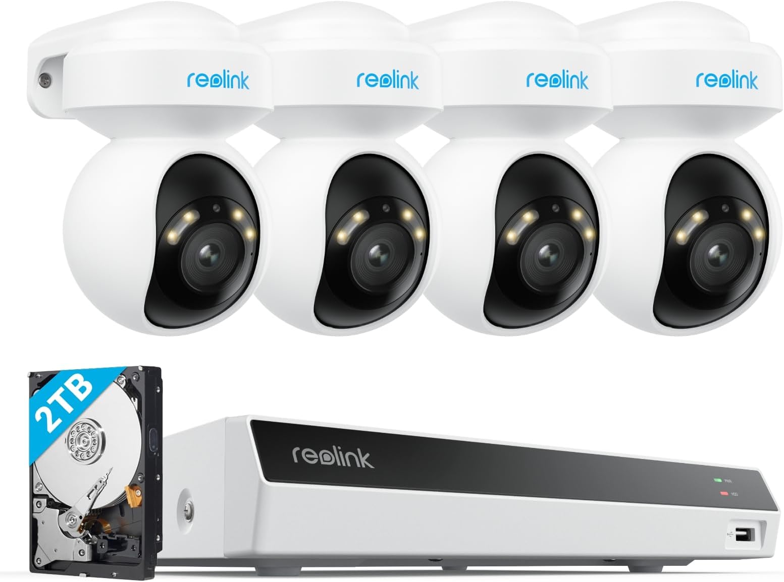 Amazon.com : REOLINK 4K Security Camera System Wired, 8pcs H.265 Dome ...