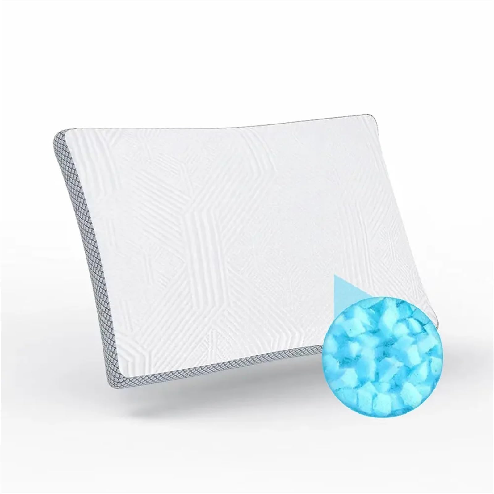 Almohada De Espuma Con Memoria Almohada de espuma viscoelástica, lavable, extraíble, fresca, ajustable, for dormir, refrescante, almohada de espuma viscoelástica triturada de bambú for personas que du