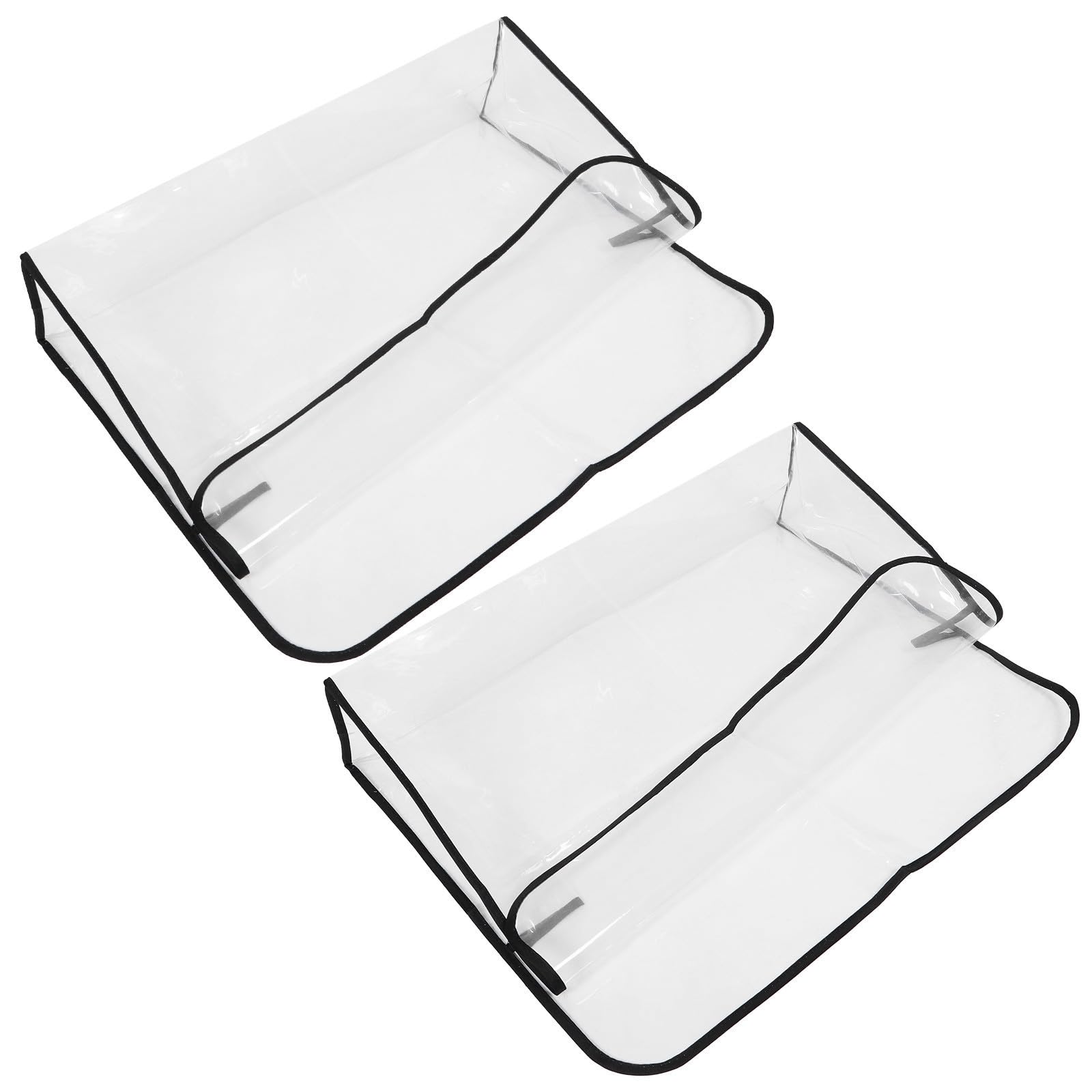 Fundas para respaldo de sillas de salón antimanchas, plástico protector para barbería 2 piezas