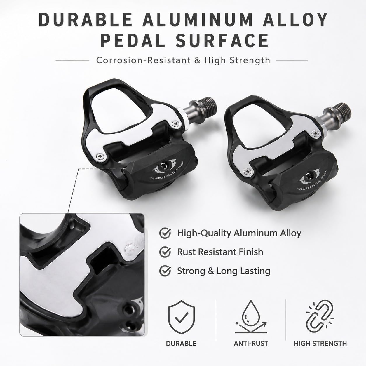 Look Pédales, Pédales Vélo de Course, SL Cycling Road Bike Auto-Bell Pédales avec Remplacement de Remplacement de Remplacement de Réparation de Réparation de la Réparation de
