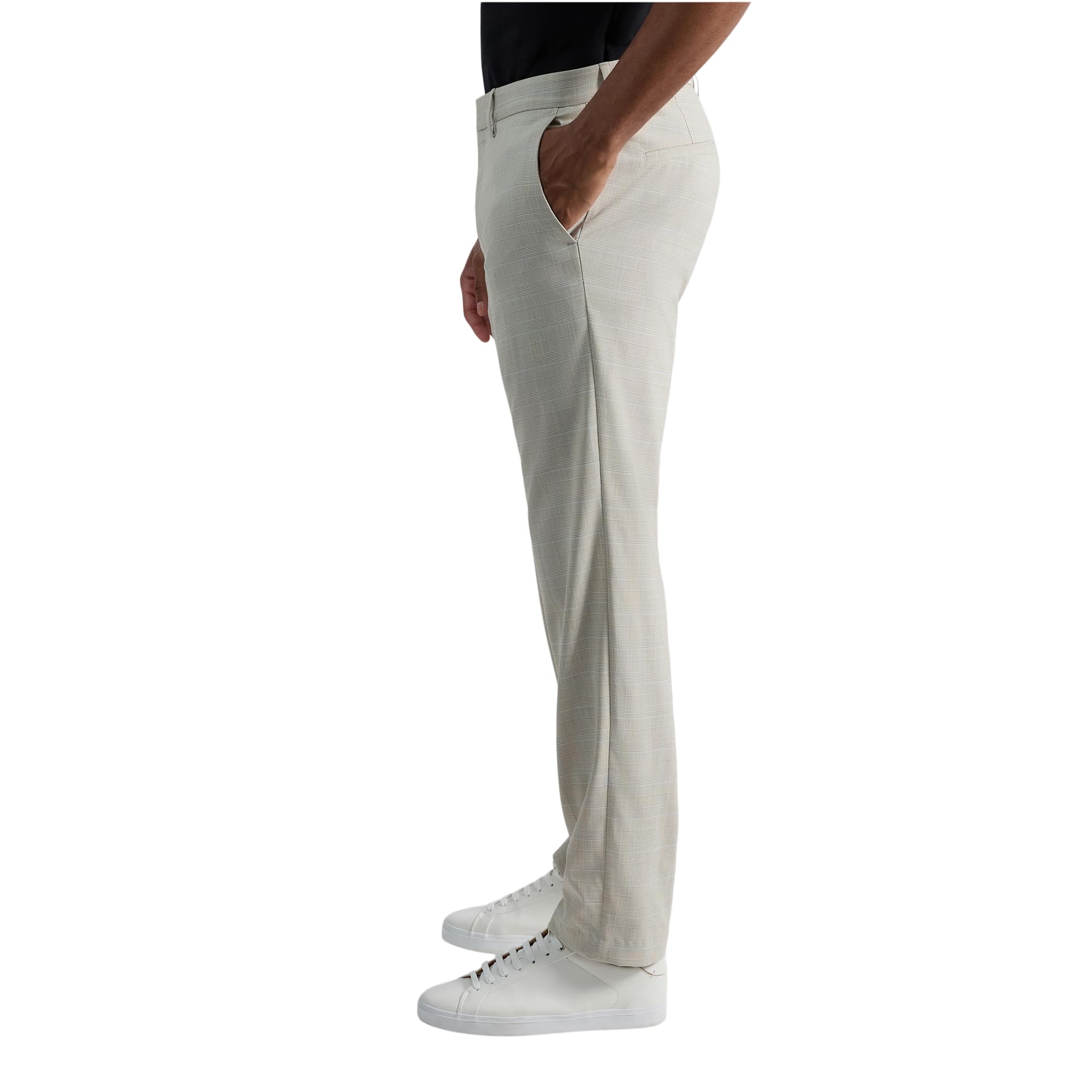 Kenneth Cole Reaction Slim Fit Plaid Patterned Dress Pant - Pantalones de Vestir Hombre