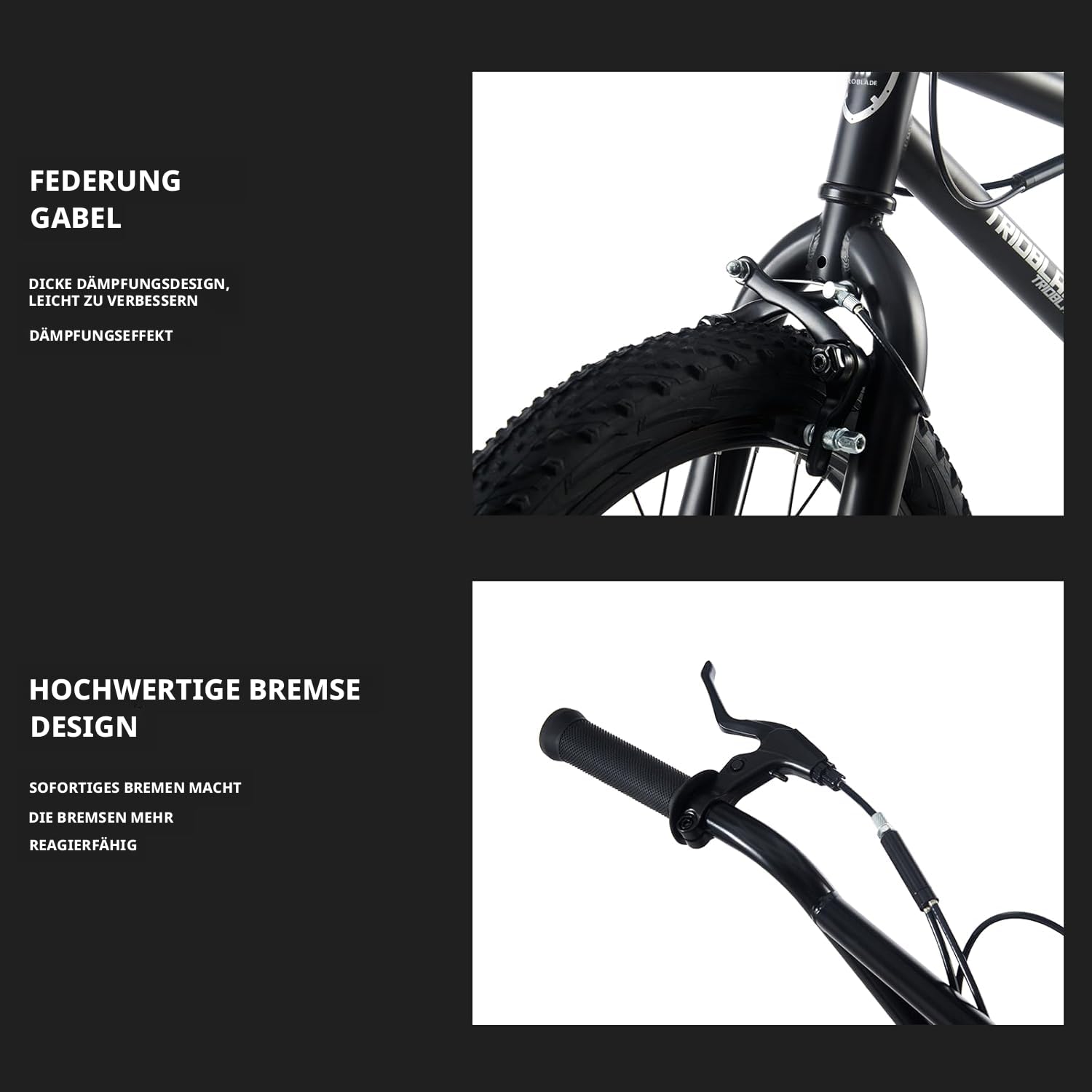 LSLIFE 20 Zoll BMX Bike für Jungen Mädchen & Erwachsene Freestyle BMX Fahrrad mit 360 Grad Rotierendem Lenker U-Brake, Professionelles Stunt Bike für Jugendliche Erwachsene Street Park