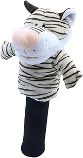 Tiger Plush Golf Club Headcover Protection Sleeve Present, Accessories, Cute Anti Scratch, Cartoon Funny Golf Head Cover, for Fairway Wood