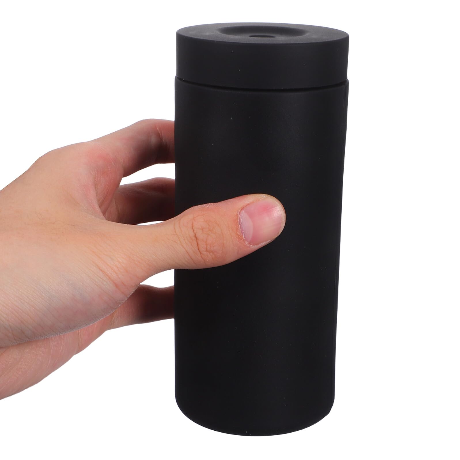 TOYANDONA Dispensador de Jabón Líquido de Silicona Negro Exprimible Botella Recargable para Manos y Lavavajillas Compacto y Portátil para Fregadero de Cocina y Baño Contenedor Higiénico