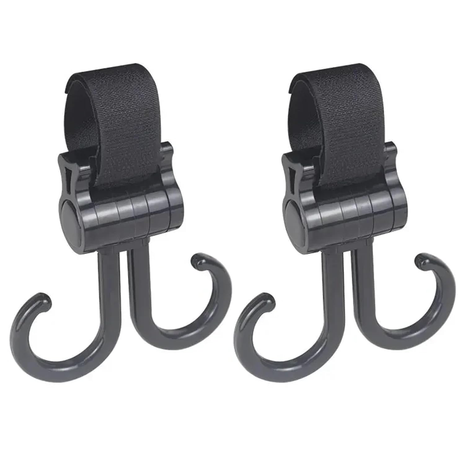 Stroller Clips 15Pcs Stroller Plastic Hooks Clips for Hanging Bags Pram Universal Accessories