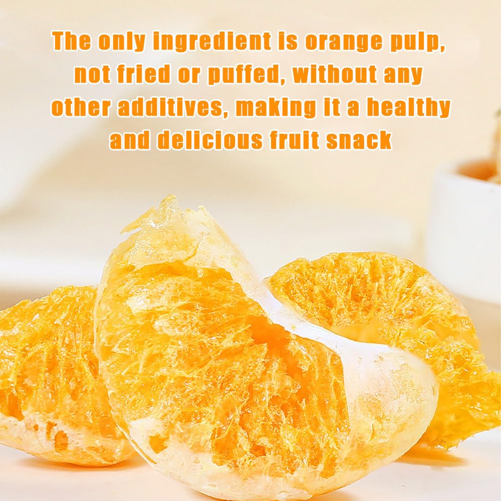 Freeze dried oranges 3.17oz 90g/Oranges lyophilisées, dried tangerines, crispy dried fruits, fruit snacks - Image 3