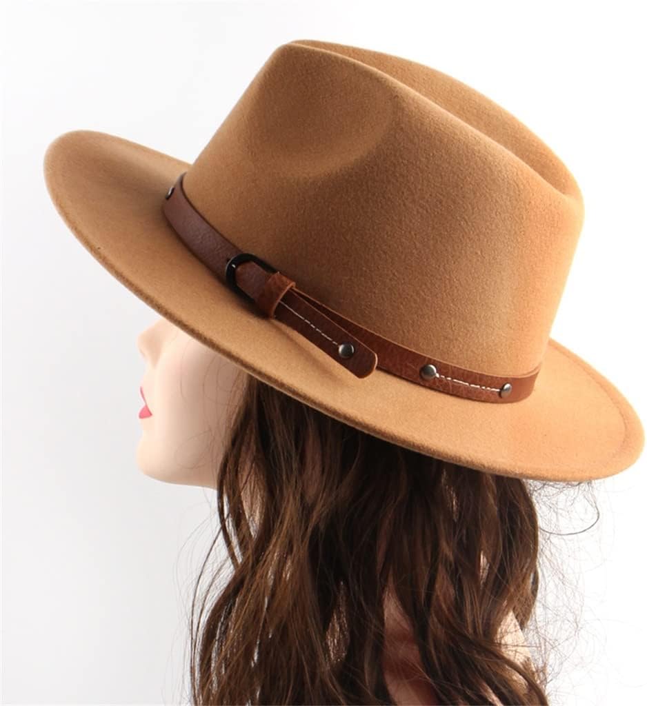 Flat Top Hat Autumn and Winter Men and Women British Woolen Felt