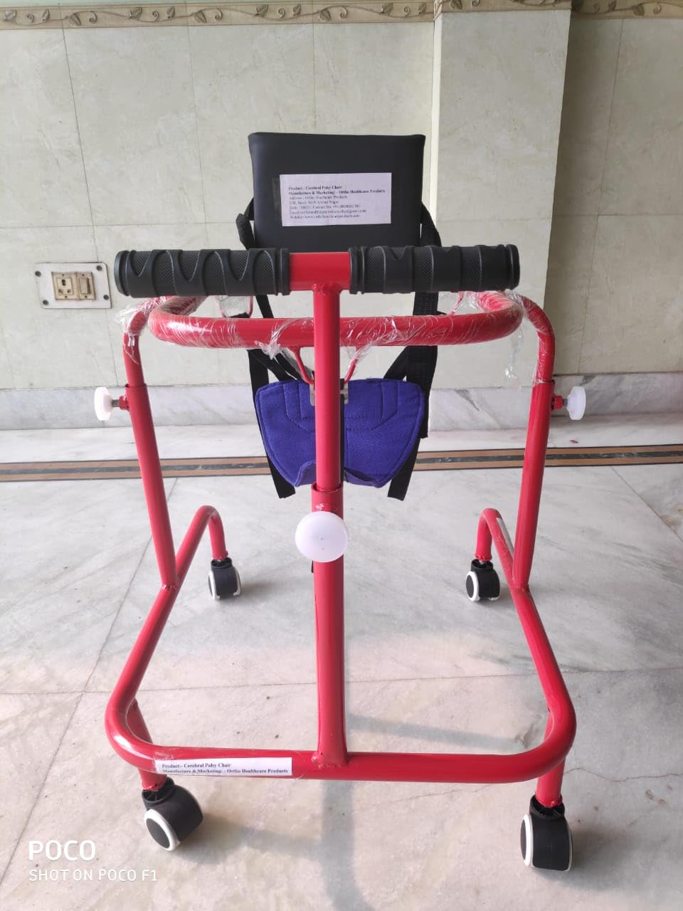 Ortho Healthcare Products OHP CP Walker for Child -HITE adjustable cerebral palsy walker with body supporting chest belt (RED) Ortho Healthcare Products OHP CP Walker for Child -HITE adjustable cerebral palsy walker with body supporting chest belt (RED)