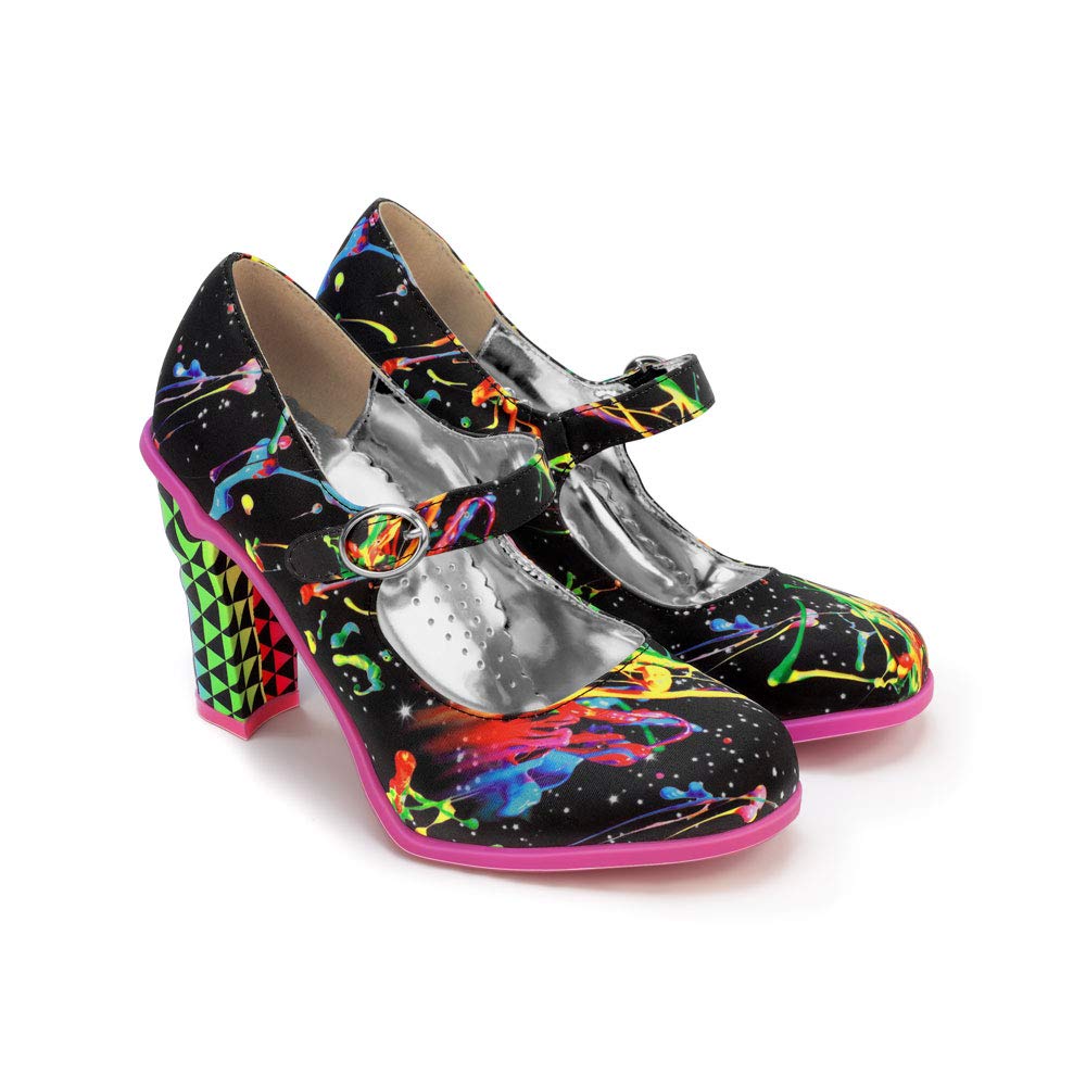 Hot Chocolate Design Chocolaticas Funky Canvas Women's Mary Jane Flat Shoes — view 89