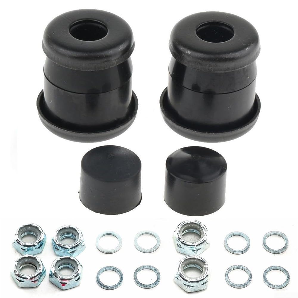 Longboard Truck Rebuild Kit 90A Hard Bushings Pivot Cups Axle Nuts Washers