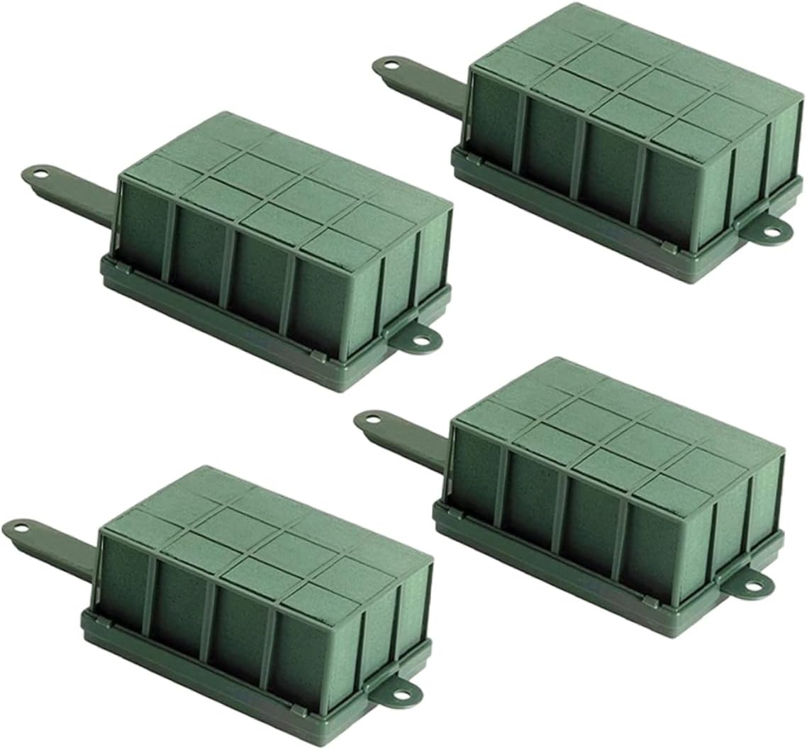 ORFOFE 4pcs Flower Frame Plastic Net Decoration Floral Party Wedding for Cage Trellis Bridal Reusable Flower Arrangement Holder Plastic Bouquet Base Phenolic Resin Green