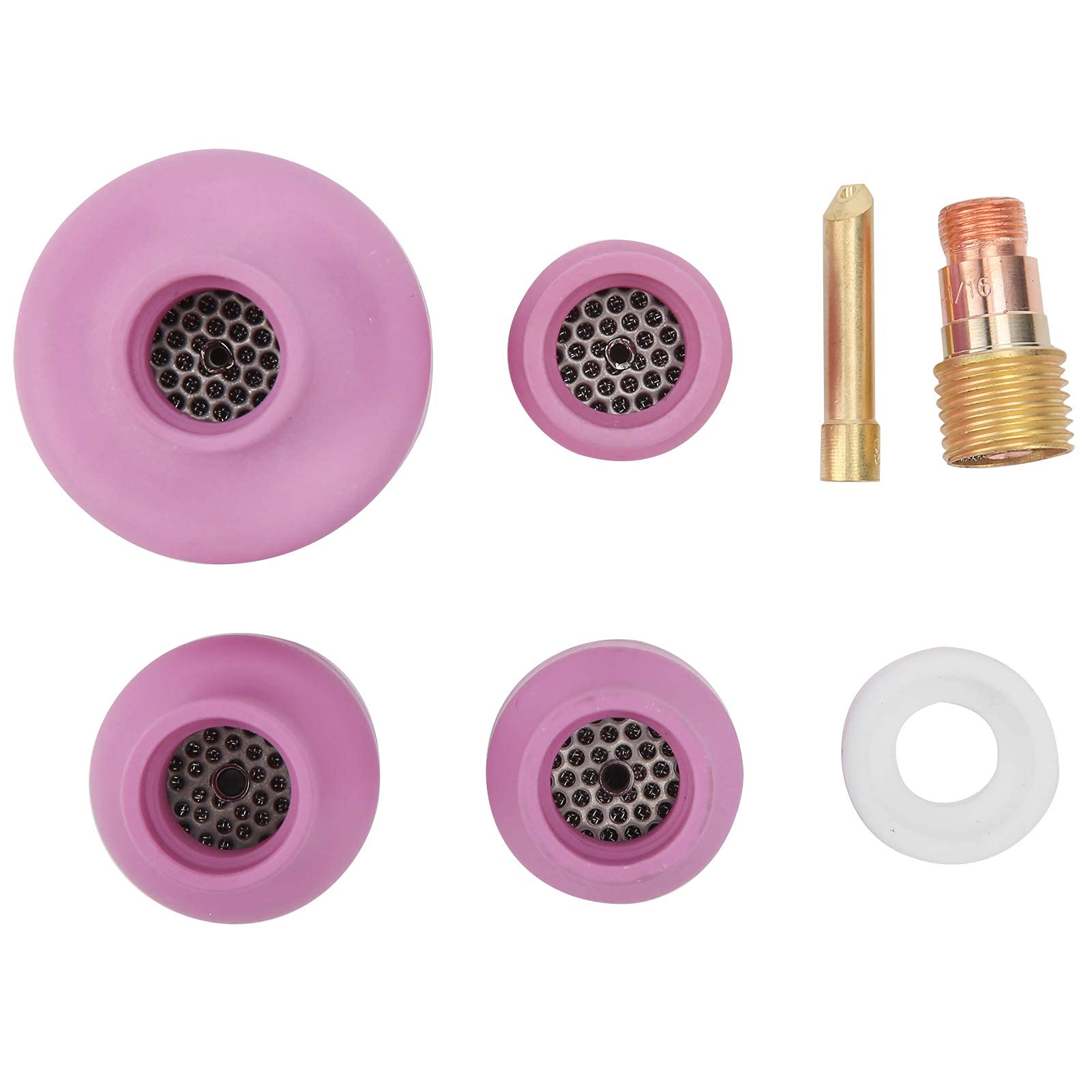 Kit tasses de soudage en céramique 2,4 mm lentilles gaz WP-26
