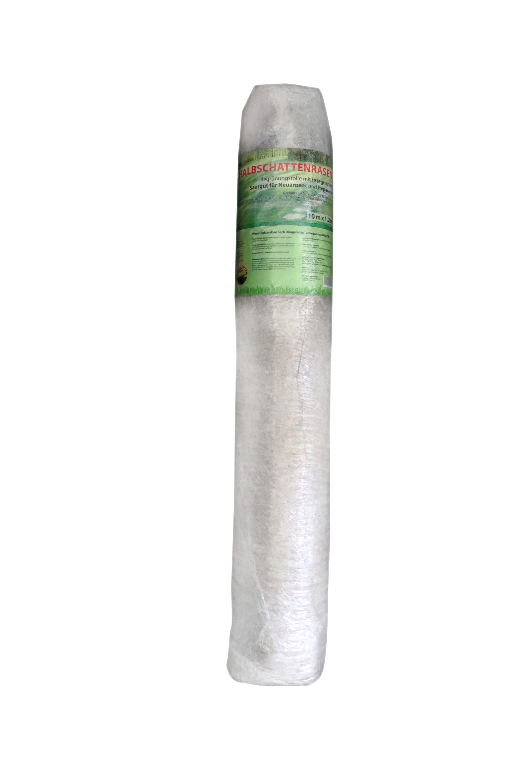 GLAESER - easygreen Halbschattenrasen | Sattes Grün mit dichtem Wuchs | Begrünungsmatte mit Langzeit-Düngeeffekt (30,00 x 1,20 m)