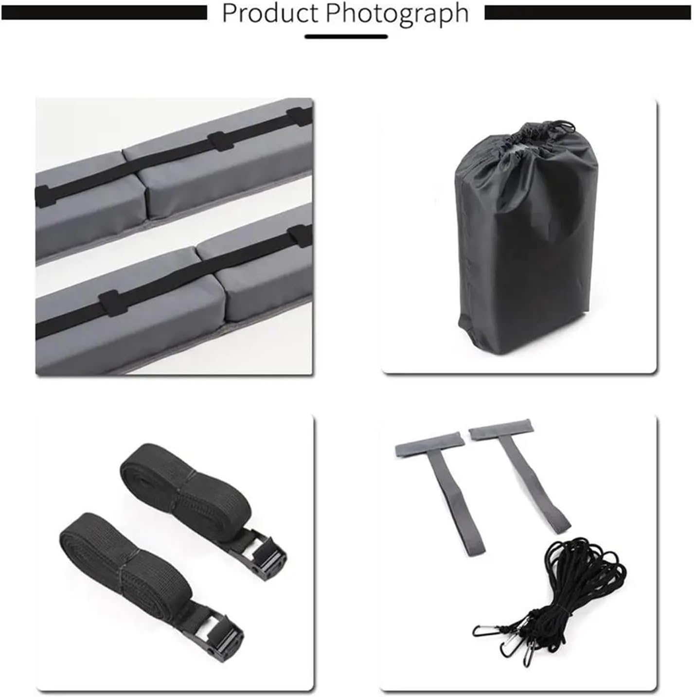 車の荷物ラッ ユニバーサル車のルーフラック省スペースで簡単にインストールできる荷物ラックのペアソフトルーフバー整理収納カヤックサーフ