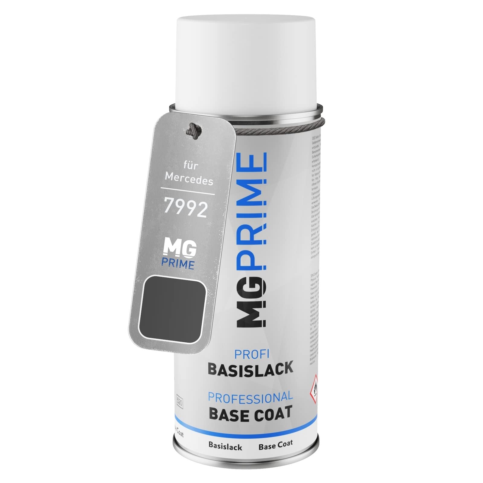 Mg Prime Selenitgrau Metallic Car Paint Spray Can For Mercedes 7992/992 /Selenite Grey Metallic Base Coat Spray Can 400Ml