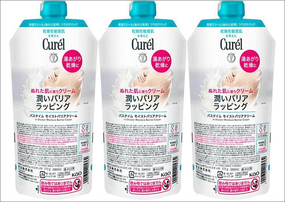 ［3個セット］キュレル バスタイム モイストバリアクリーム つけかえ用 310ｇ…