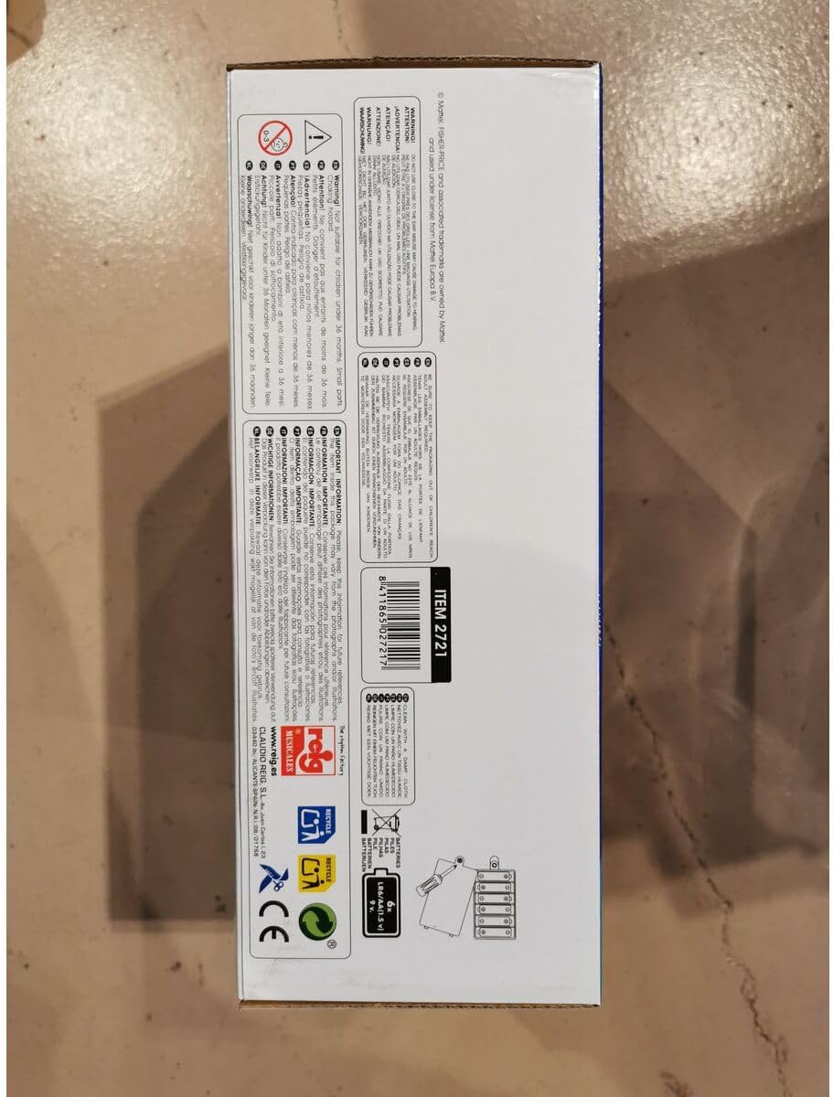 REIG - FISHER PRICE MP3 Player with MICRO and Bluetooth, Multi-Colour (2721)