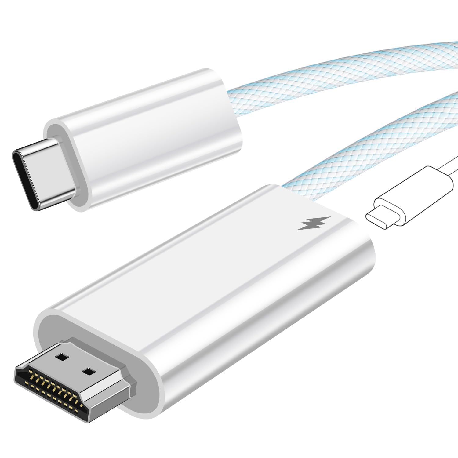 Amazon.co.jp: USB Type C HDMI 変換ケーブル 1.8M タイプC HDMI変換 