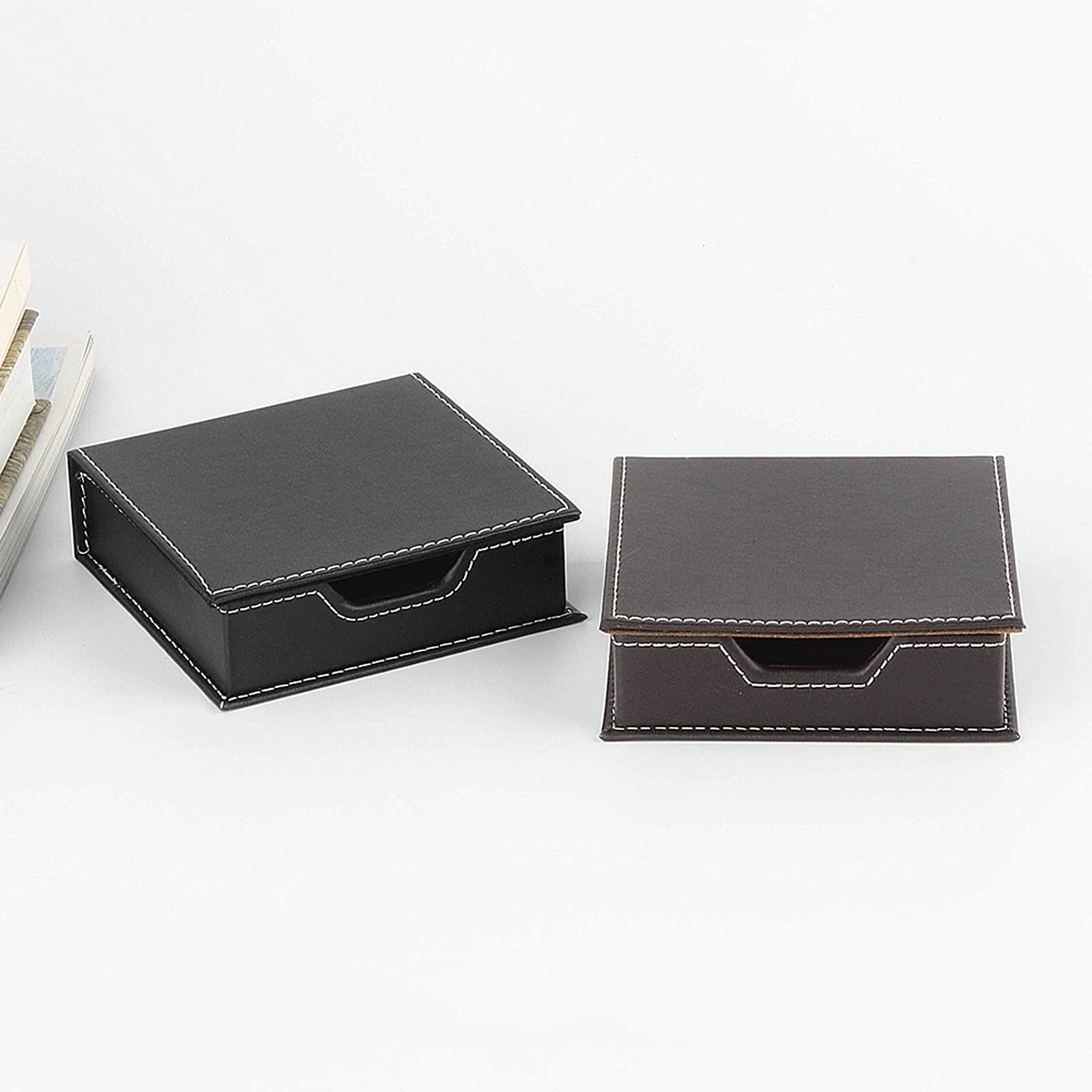 Porta Biglietti da Visita Biglietti da visita Porta biglietti da visita PU in pelle Business Biglietto da visita Caso Business Name Card Caso Business Biglietto da Business Box Black Brown Portabiglie