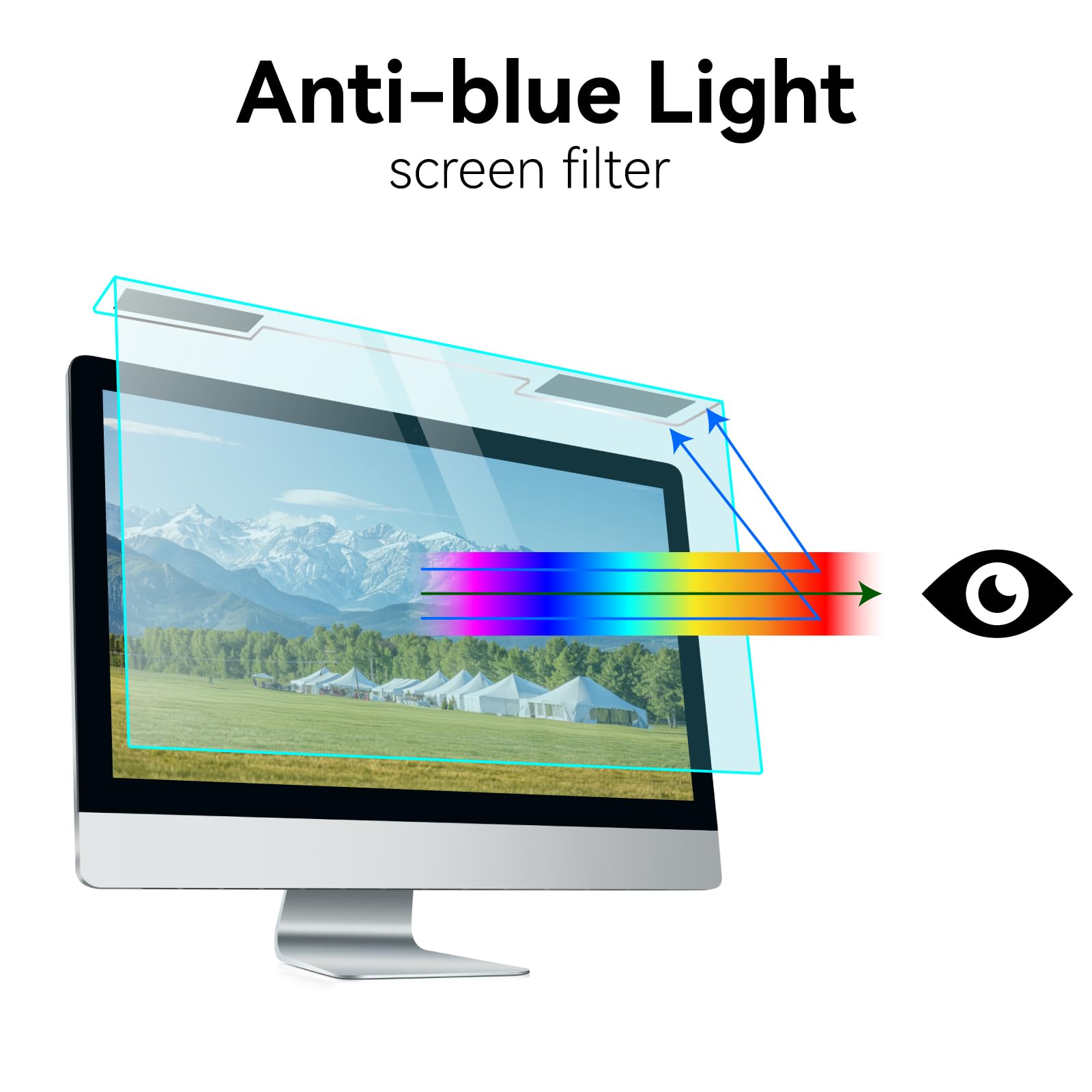 MOSISO 23-24 inch Computer Blue Light Blocking Screen Protector for Monitor