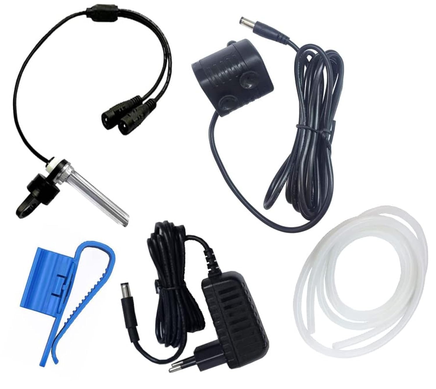 Smart ATO-System Automatisches Nachfüllsystem Aquarium Nachfüllautomatik mit 240l/h Füllstand Sensor Pumpe für Aquarien Teich Magnethalter Schwarz