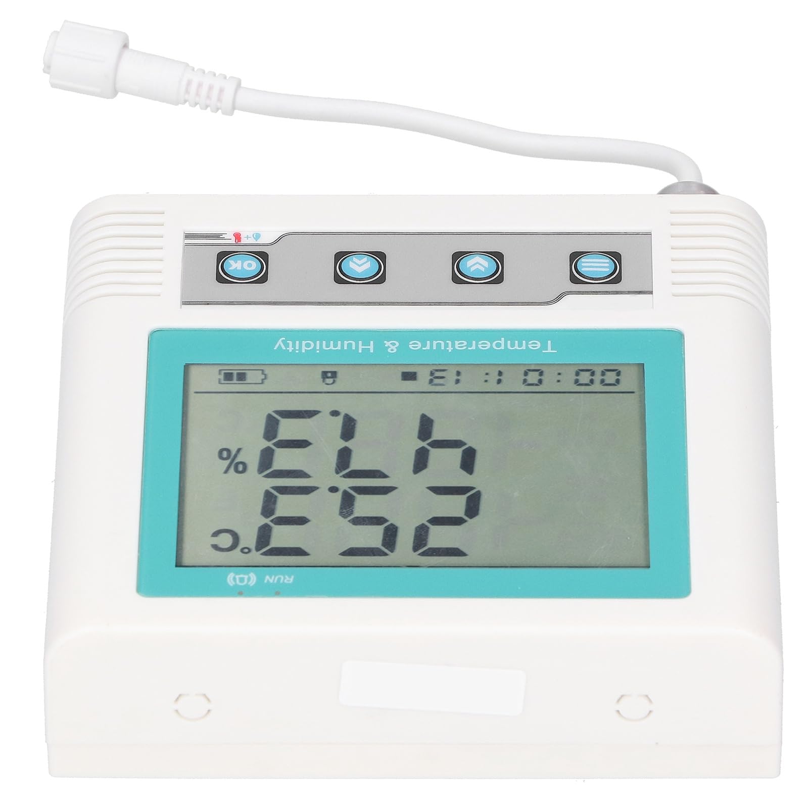 Airshi USB Temperature Humidity Recorder, Temperature Data Logger DC 5V LCD Display Long Work Time Accurate for Computer Room for Laboratory (208W Group Data), Airshipwonc9qdg3-12